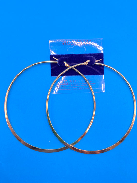 Stainless-Steel Gold Hoop Earring