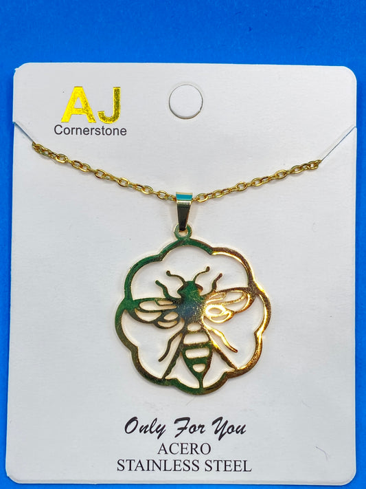 Bee Shaped Stainless-Steel Necklace