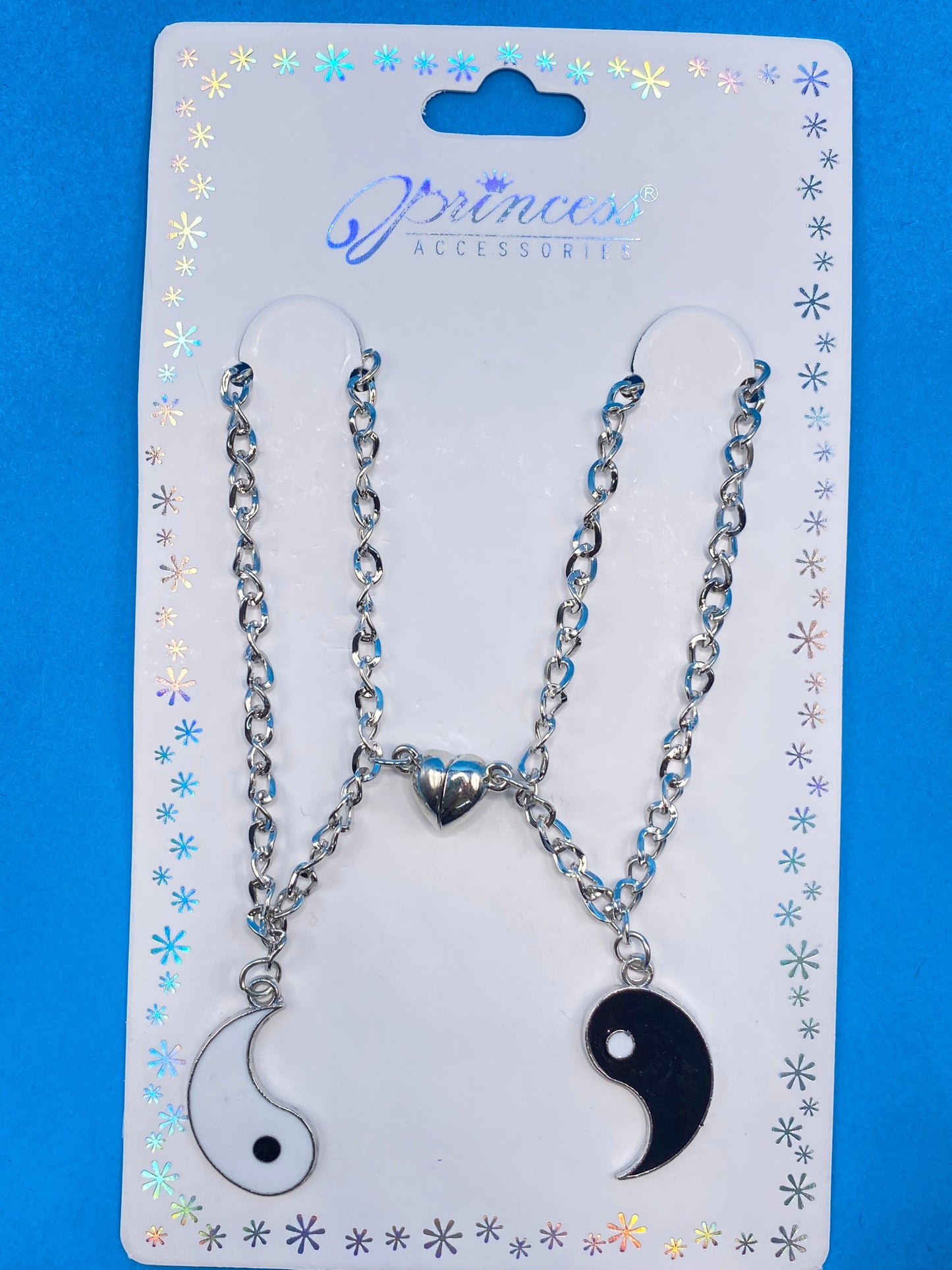 Pair of Yin & Yang Stainless-Steel Necklace