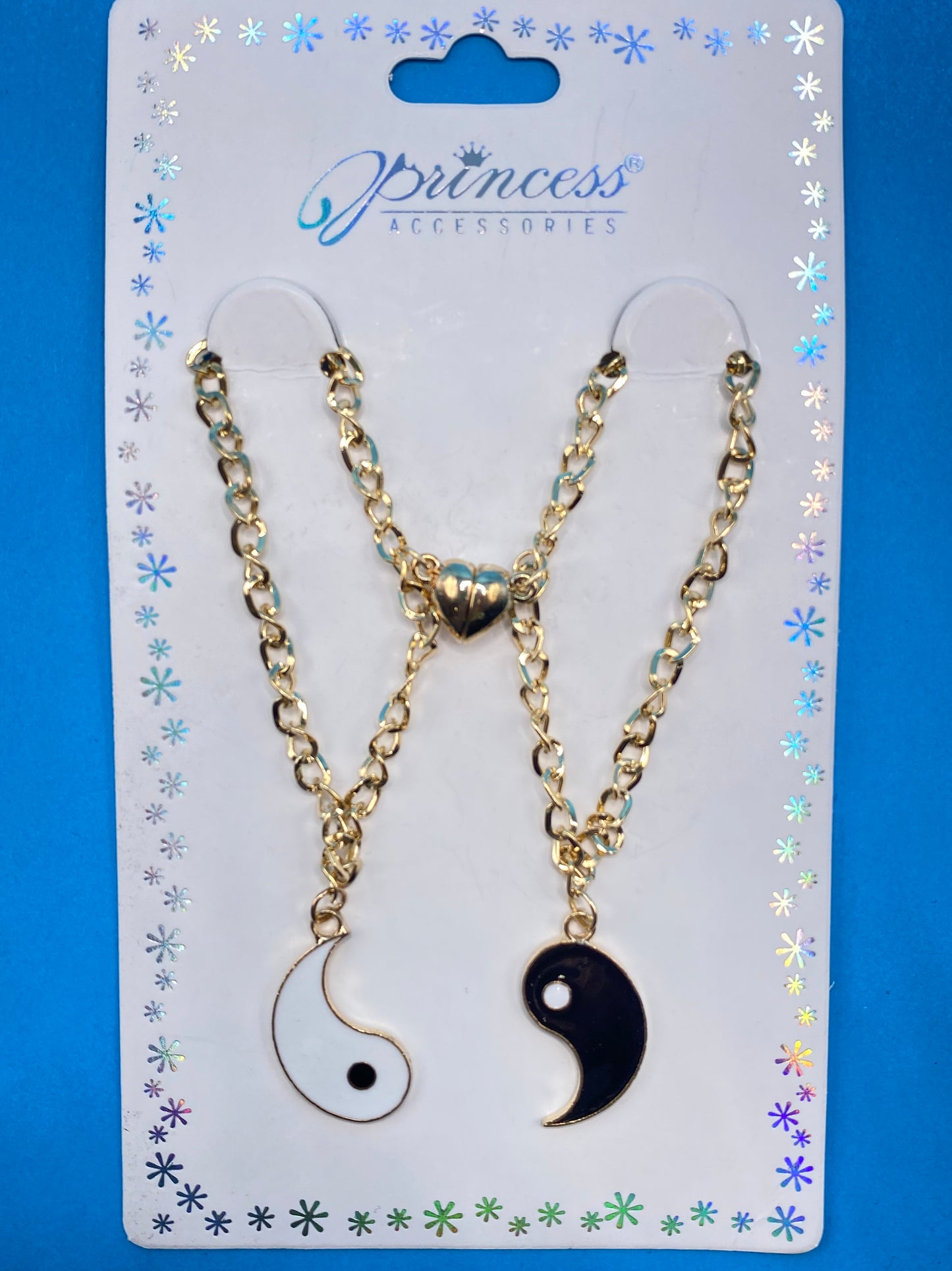 Pair of Yin & Yang Stainless-Steel Necklace