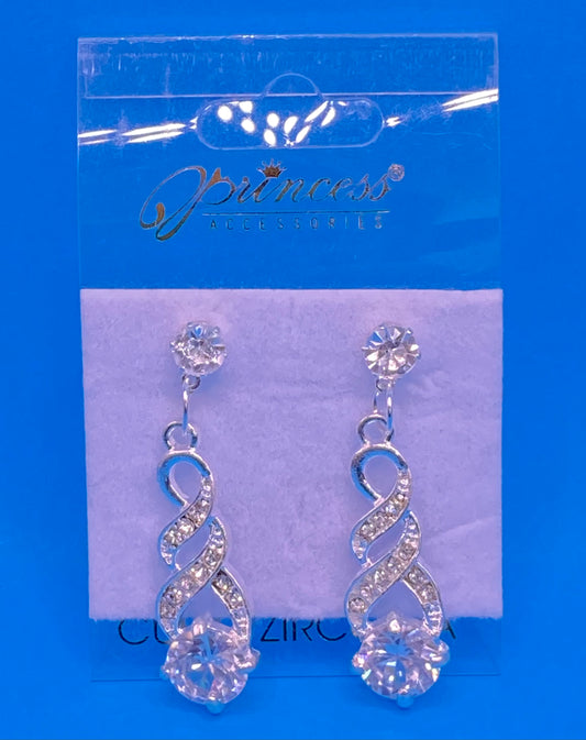 Hanging Gold & Silver Diamonds Earrings