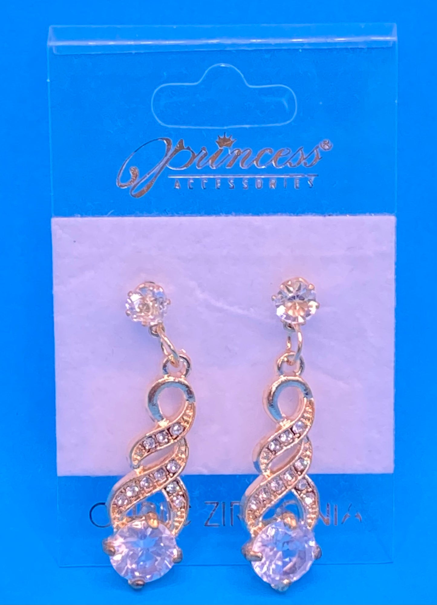 Hanging Gold & Silver Diamonds Earrings